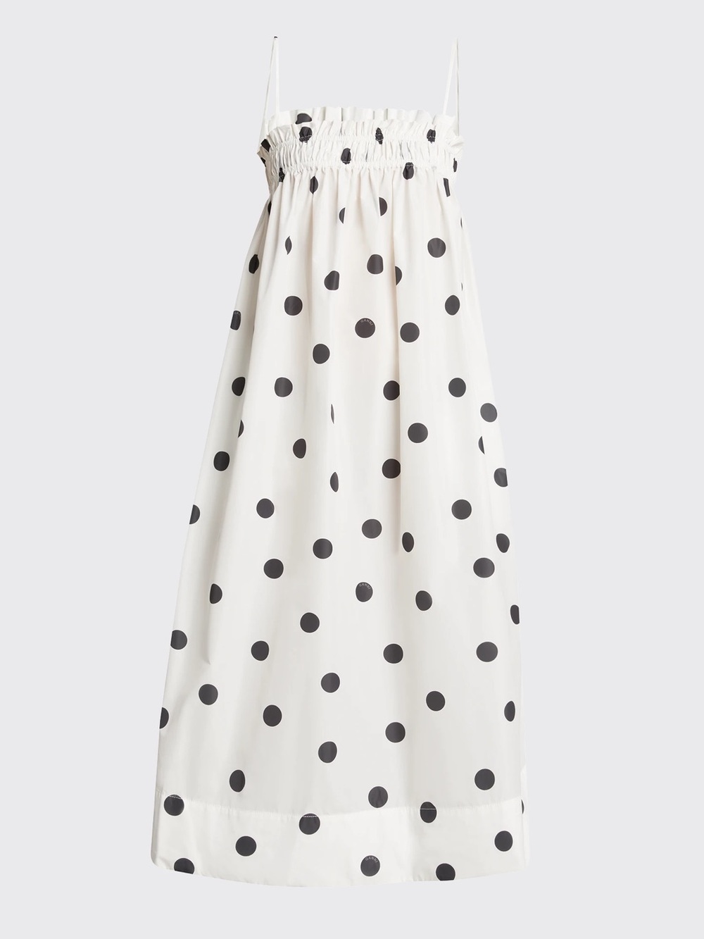 NWOT Ganni Polka Dots White Dress Size 6 (EU38) - Picture 3 of 6